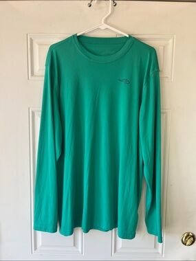 Reel Life Men's Long-Sleeve Crew Tee in Teal